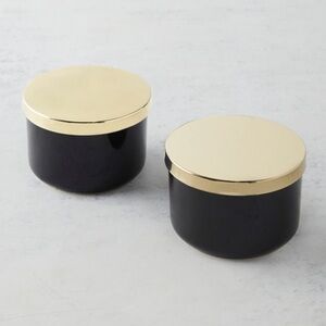 Z Gallerie storage duo ceramic canisters - brand new